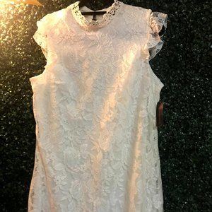 White lace dress
